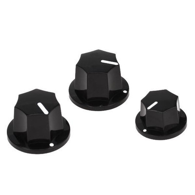3 Stück Vintage schwarze ABS Knöpfe mit Volumenbeständigkeit