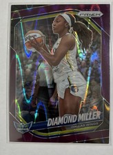 2025 Panini Prizm WNBA - Diamond Miller #27 Purple Seismic Prizm /175