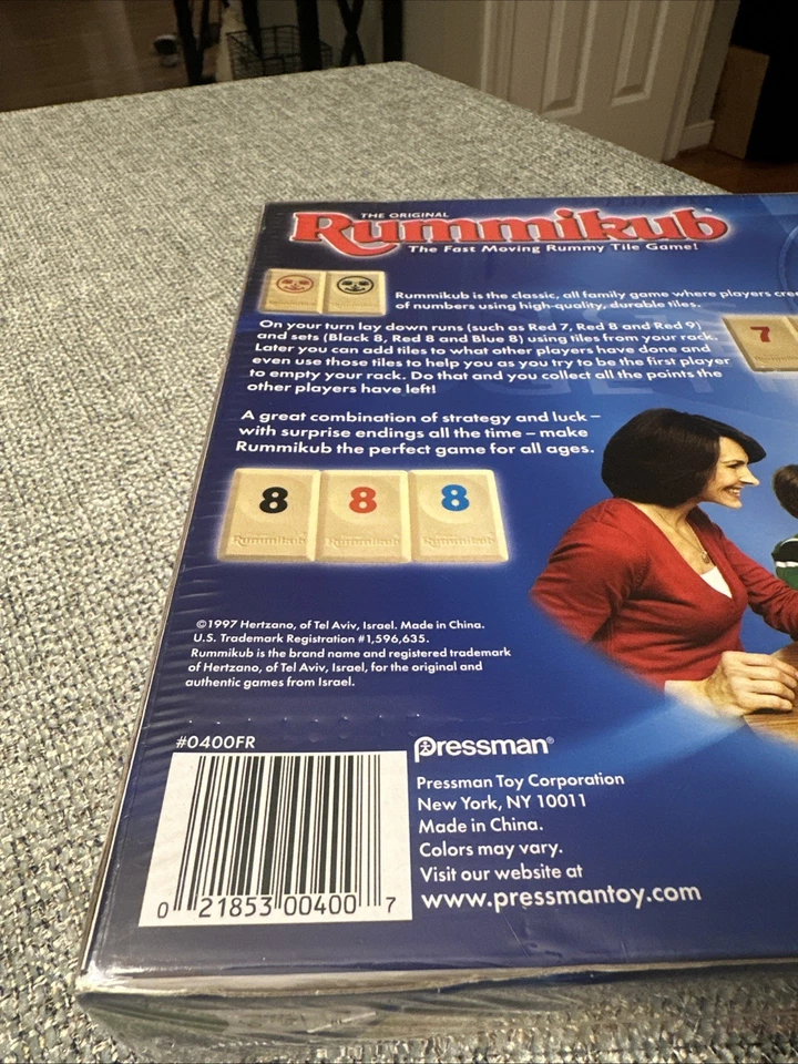 NUEVO SELLADO Edición Rummikub - El Clásico Juego de Azulejos Rummy 1997 Pressman Foto 4 de 4