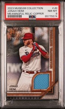 2023 MUSEUM COLLECTION MEANINGFUL MATERIALS RELICS COPPER JONAH HEIM 23/35 PSA 8