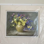 Anne Cotterill framed signed and numbered Print “Primroses & Bluebells” 812/850