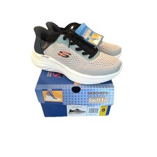 Pick Size - Skechers Men's Hands Free Swift Fit Sneakers - Gray/Black - 255056S