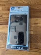 BG Nexus Metal Black Nickel Double Socket