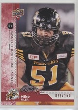 2018 Upper Deck CFL Red 32/150 Mike Filer #46 r6v