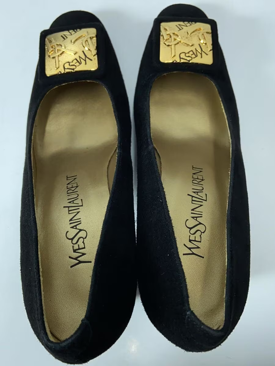 Yves Saint Laurent Pumps 35 Blk Suede Jla09 thumbnail 3