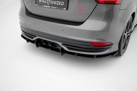 Heckansatz Diffusor V.2 Passend FüR Ford Focus ST Mk3 FL Schwarz Matt