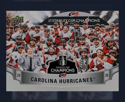 EPACK ONLY 2025-26 Upper Deck Carolina Huricanes Stanley Cup Champions SET