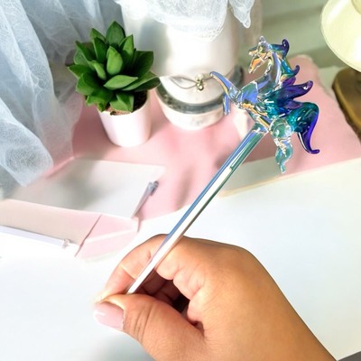 NEW  Pegasi Clear Glass Pen
