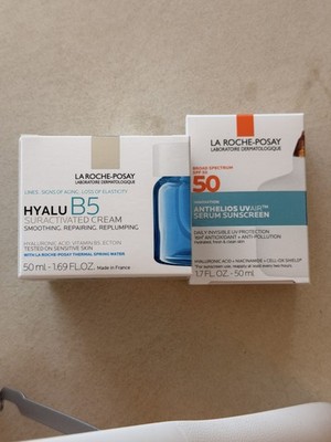 La Roche-Posay Bundle Sunscreen Serum/Hyalu Cream NEW