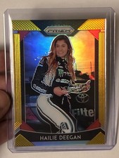 2019 Hailie Deegan Panini Prizm Gold #39 Ser. #10/10 RARE