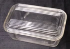 Vintage Pyrex Clear Refrigerator Dish 502 B With Lid 502 C