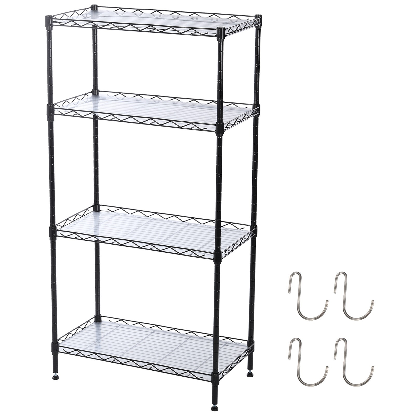 4 Tier Adjustable Storage Shelf 21.7