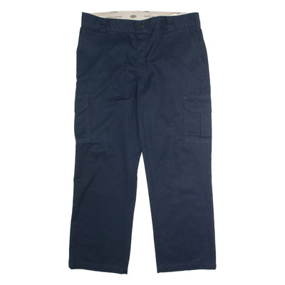 DICKIES Flex Arbeitskleidung Cargo Herrenhose Blau Regular Straight W38 L30