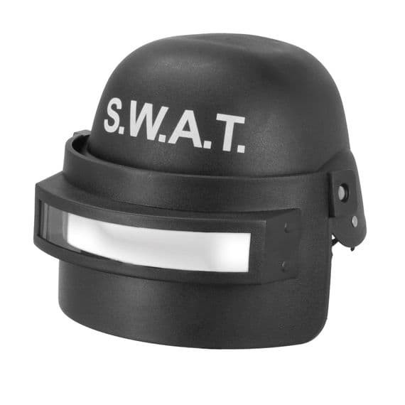 Child S.W.A.T Helmet with Visor Kids Fancy Dress Costume