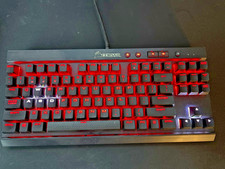 Corsair K65 Lux RGB Mechanical Keyboard - Cherry MX Red - Black - Used