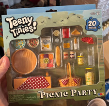 Teeny Tinies Picnic Party Mini Food Playset Toy Doll Dollhouse Miniatures
