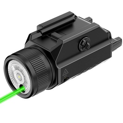 1200 Lumen Picatinny Taschenlampe und grüner Laser Combo mit Akku