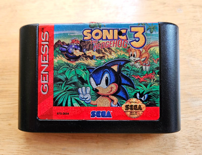 Sega Genesis - Sonic the Hedgehog 3 - Tested & Guaranteed Tails Video Game