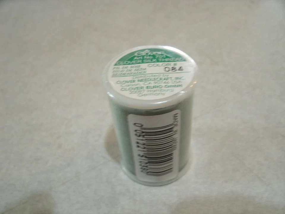 Clover Brand 100% Silk Thread, Size 50-- Winter Jade #84 109 yards NEW - Image 3 of 4