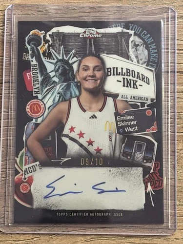 Emilee Skinner Auto /10 Topps 2025 Chrome Billboard Ink McDonald's All American