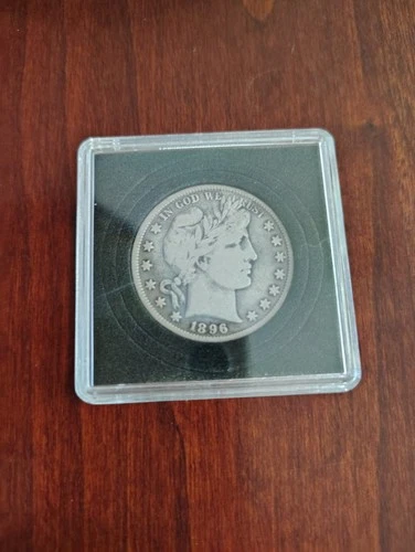 1896 Barber Half Dollar - Philadelphia Circulated Unpolished VERY GOOD