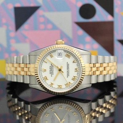 Rolex Datejust Medium Stahl / Gold Ref: 68273 mit Rolex Box von 1998