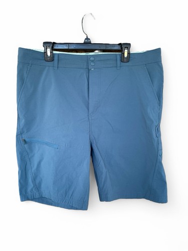 Reel Life Men's Real Teal Riptide Shorts XL EUC Stretch Nylon 38 X 9 Cargo - Picture 1 of 5