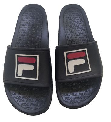 Fila Sleek Slide Big Box sandals in black 9