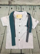 Toddler Baby Boy Casual Clothing Cotton Short Sleeved Shirt Scarf Summer