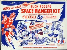 Vintage 1952 Buck Rogers Space Ranger Kit, Rocket Zapper Toy Set,Original Sealed
