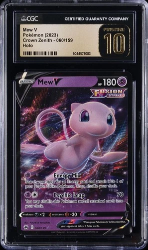 2023 POKEMON CROWN ZENITH - HOLO #060/159 MEW V CGC 10 PRISTINE