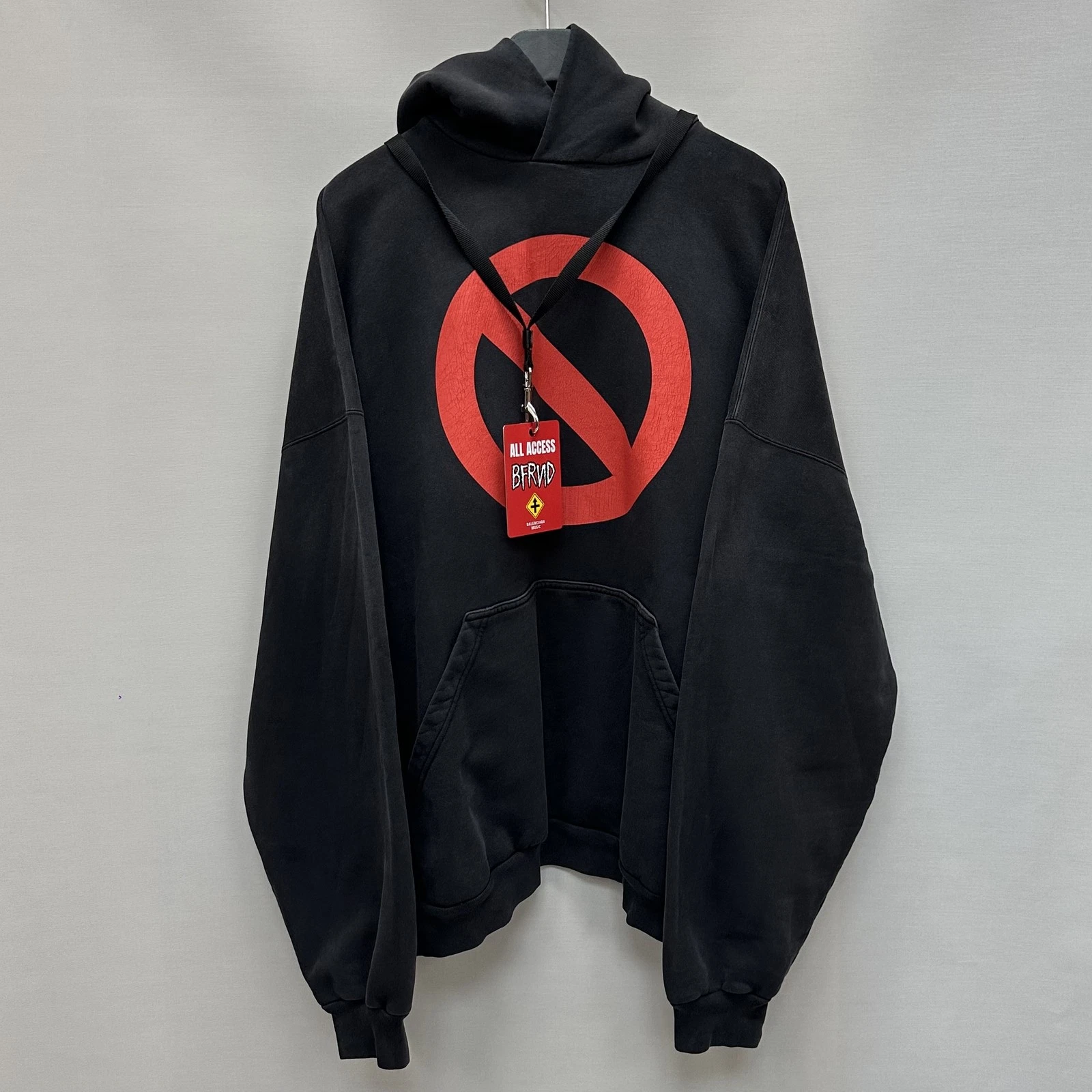 Felpa con cappuccio Balenciaga BFRND 115 140864189