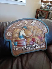 Burwood Products USA Give Us This Day Our Daily Bread Wall Art Hanging 2769