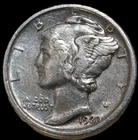 1920 mercury dime- CHOICE VF / FREE SHIPPING- SMH-338