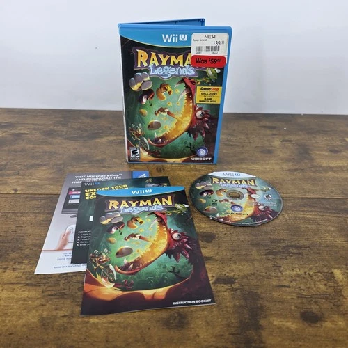 Rayman Legends - Rare Gamestop Exclusive Variant - Nintendo Wii U 2013 Complete