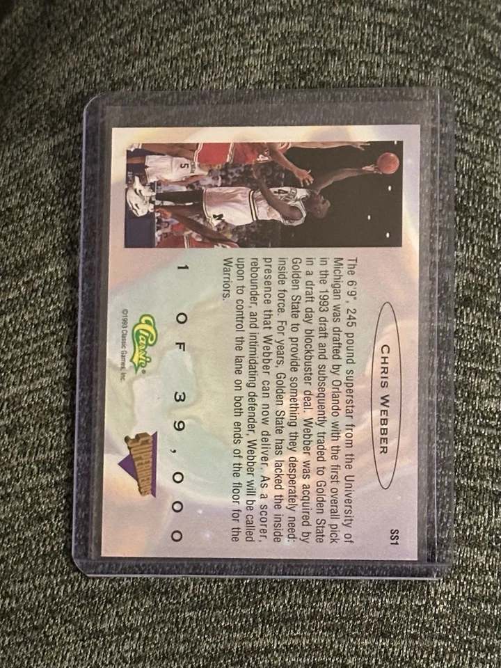 Selecciones clásicas del draft 1993-94 - Superhéroes Chris Webber novato SSP1/39000 Foto 2 de 2