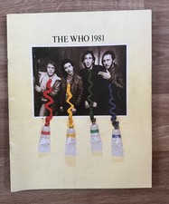 The Who &lsquo;Face Dances&rsquo; 1981 Tour Programme