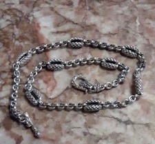 Authentic Scott Kay Sterling Silver Station Necklace – Designer Jewelry