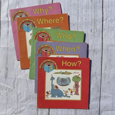 Discovery Toys 5-Book Question Lot | Who When Where Why How | 1980s Vintage