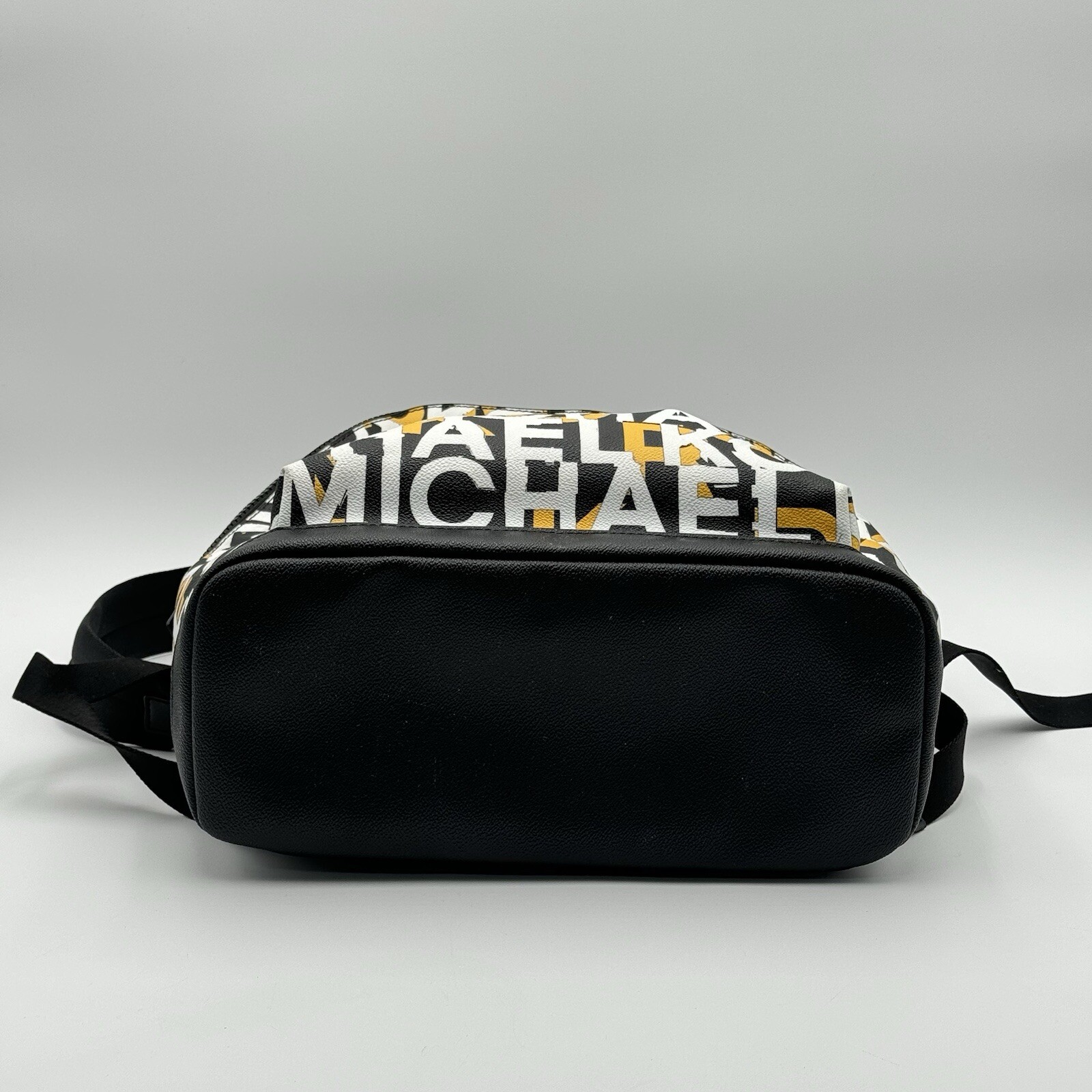 Michael Kors Men's Cooper Monogram Backpack In Black Lemon EUC RARE image 8