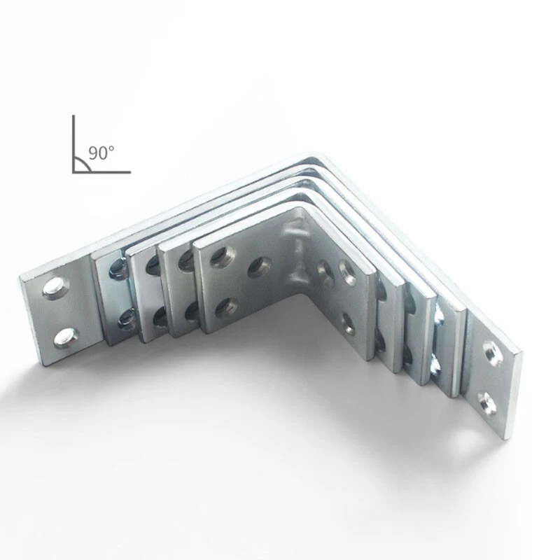 30x30mm~80x80mmCorner Brace Joint  L Shape Angle Bracket Thickened White/Black - Image 4 of 4