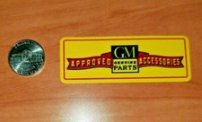 Vintage Gm Approved Accessories Quality Vinyl Decal New Durable Waterproof 3