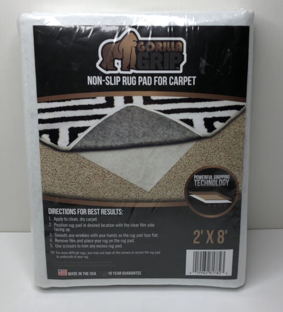 Available in Many Sizes Queen: 54 X 72 Made In USA The Original GORILLA GRIP Non-Slip Area Rug Pad & Mattress Gripper 