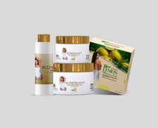 Blondelight Kontra Skincare Set  Hydrating Face  Body Cream, Brightening Lemon
