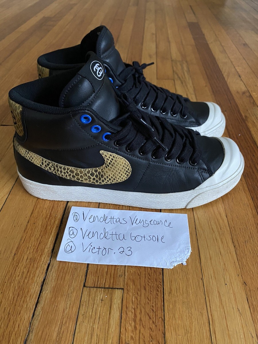 Nike Stussy Blazer All Court Snakeskin 408577-001 2010 US9 Nike Stussy Blazer All Court Snakeskin 408577-001 2010 US9