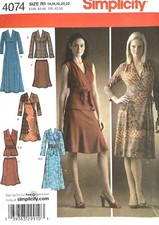 Simplicity Misses' Dress,Top,Skirt Pattern 4074 Size 14-22 UNCUT
