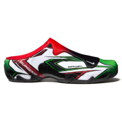 FN0289-100 Supreme Nike Clogposite SP White Red Green FW24 Week3