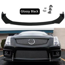 For Cadillac Cts Cts-v Front Bumper Lip Body Kit Spoiler Splitter Glossy Black For Cadillac Cts Cts-v Front Bumper Lip Body Kit Spoiler Splitter Glossy Black