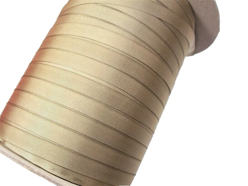 Tan Beige Nylon Grosgrain Ribbon 1/2 inch wide x 10 yards Schiff Milspec B14 - Image 2 of 3
