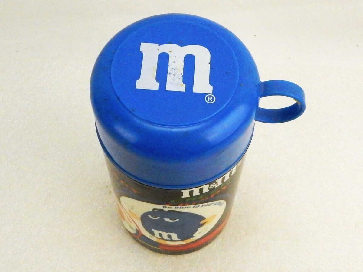 Blue M&M's Insulated Thermal Container, 11oz, Soup, Beverage, Hot